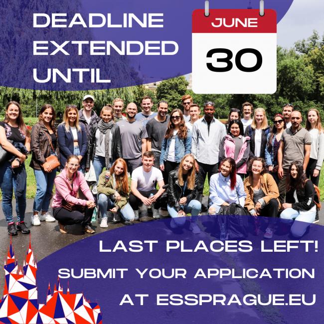 Extended deadline for applications!